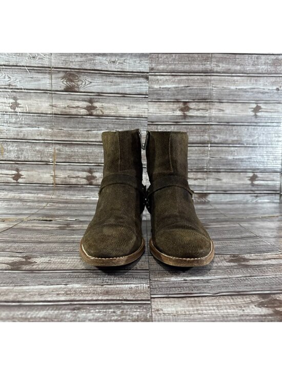 John Varvatos Ludlow Textured suede Harness Boots size 8.5 color brown mspr $680 main image 7